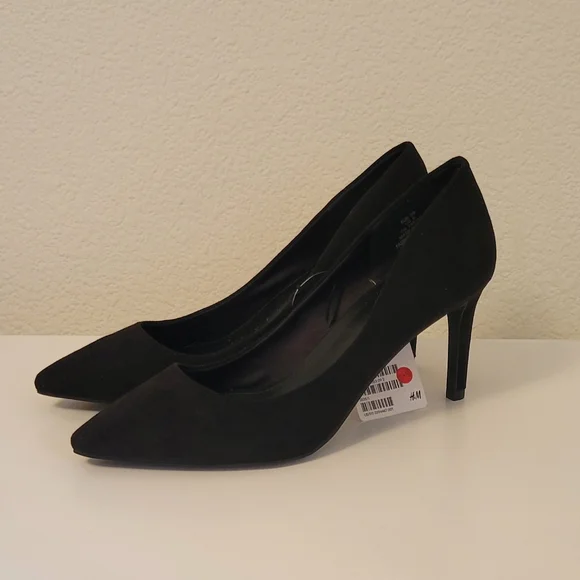 H&M Black Suede Heels - Picture 2 of 8